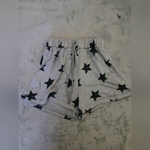 Star Print Gray Women's Shorts